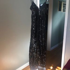 FashionNova black sequin dress